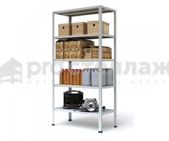 Стеллаж металлический Pro Стеллаж LN ВШГ - 1850х1000х400 на 5 полок с нагрузкой до 100кг на полку