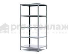 Стеллаж металлический Pro Стеллаж LN ВШГ - 1850х1000х600 на 5 полок с нагрузкой до 100кг на полку