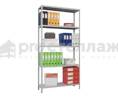Стеллаж металлический Pro Стеллаж LN ВШГ - 1850х1000х250 на 5 полок с нагрузкой до 100кг на полку