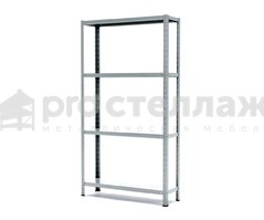 Стеллаж металлический Pro Стеллаж LN ВШГ - 2000х1000х250 на 4 полки с нагрузкой до 100кг на полку
