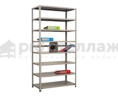 Стеллаж металлический Pro Стеллаж LN ВШГ - 2550х1000х500 на 8 полок с нагрузкой до 100кг на полку
