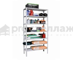 Стеллаж металлический Pro Стеллаж SN ВШГ - 1850х1200х400 мм на 7 полок с нагрузкой до 150 кг на полку