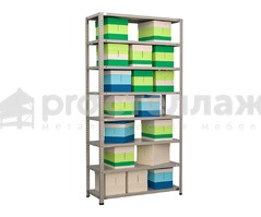 Стеллаж металлический Pro Стеллаж SN ВШГ - 2550х1000х400 мм на 8 полок с нагрузкой до 150 кг на полку